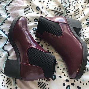 Maroon Booties